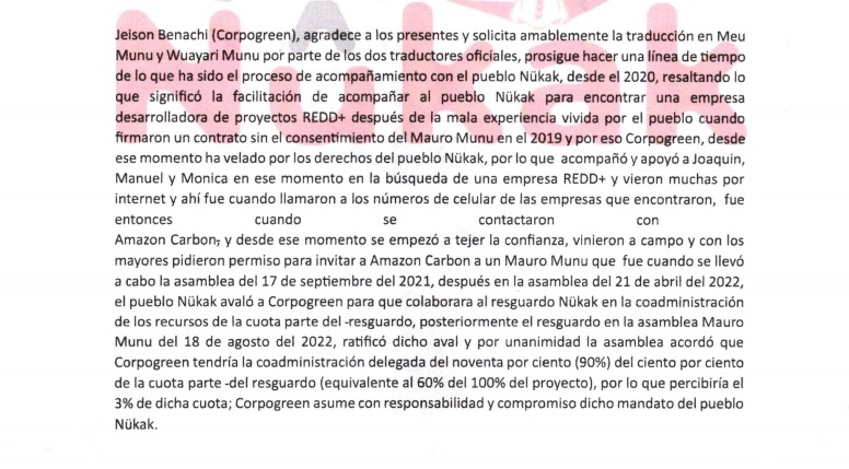 12 Asamblea Mauro Munu repartición del porcentaje